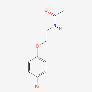molecular formula C10H12BrNO2 B2501355 N-[2-(4-溴苯氧基)乙基]乙酰胺 CAS No. 924829-94-7
