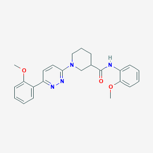 molecular formula C24H26N4O3 B2501362 N-(2-甲氧基苯基)-1-(6-(2-甲氧基苯基)吡哒嗪-3-基)哌啶-3-甲酰胺 CAS No. 1170098-70-0