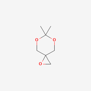 B2501372 6,6-Dimethyl-1,5,7-trioxaspiro[2.5]octane CAS No. 111722-48-6