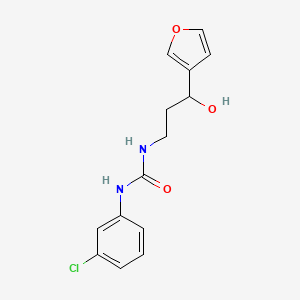 1-(3-Chlorophenyl)-3-(3-(furan-3-yl)-3-hydroxypropyl)urea
