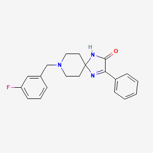 8-(3-Fluorobenzyl)-3-phenyl-1,4,8-triazaspiro[4.5]dec-3-en-2-one