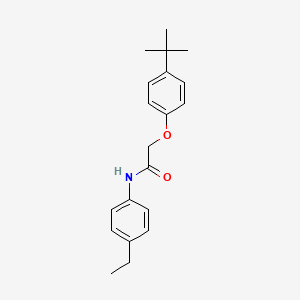 molecular formula C20H25NO2 B2501413 2-(4-叔丁基苯氧基)-N-(4-乙基苯基)乙酰胺 CAS No. 301690-42-6