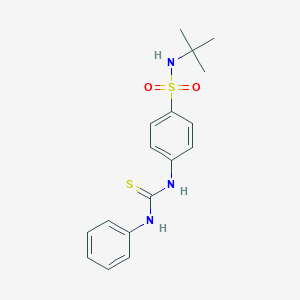 molecular formula C17H21N3O2S2 B250142 4-[(anilinocarbothioyl)amino]-N-(tert-butyl)benzenesulfonamide 