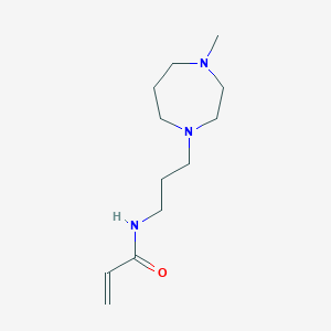 B2501425 N-[3-(4-Methyl-1,4-diazepan-1-yl)propyl]prop-2-enamide CAS No. 2305474-55-7