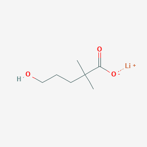 Lithium(1+) ion 5-hydroxy-2,2-dimethylpentanoate