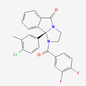 (9Bs)-9b-(4-chloro-3-methylphenyl)-1-(3,4-difluorobenzoyl)-2,3-dihydroimidazo[2,1-a]isoindol-5-one