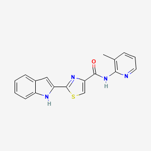 2-(1H-indol-2-yl)-N-(3-methylpyridin-2-yl)thiazole-4-carboxamide