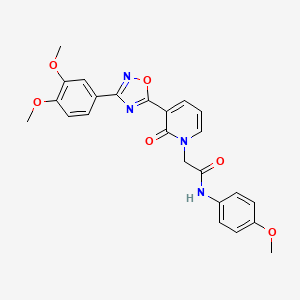 2-(3-(3-(3,4-dimethoxyphenyl)-1,2,4-oxadiazol-5-yl)-2-oxopyridin-1(2H)-yl)-N-(4-methoxyphenyl)acetamide