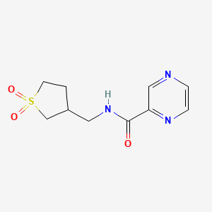 N-[(1,1-dioxo-1lambda6-thiolan-3-yl)methyl]pyrazine-2-carboxamide
