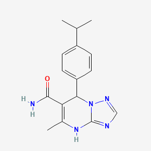 7-(4-Isopropylphenyl)-5-methyl-4,7-dihydro-[1,2,4]triazolo[1,5-a]pyrimidine-6-carboxamide