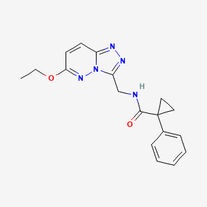 N-((6-ethoxy-[1,2,4]triazolo[4,3-b]pyridazin-3-yl)methyl)-1-phenylcyclopropanecarboxamide