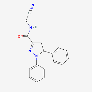 N-(cyanomethyl)-1,5-diphenyl-4,5-dihydro-1H-pyrazole-3-carboxamide