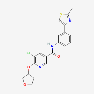 5-chloro-N-(3-(2-methylthiazol-4-yl)phenyl)-6-((tetrahydrofuran-3-yl)oxy)nicotinamide