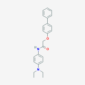2-(biphenyl-4-yloxy)-N-[4-(diethylamino)phenyl]acetamide