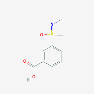 molecular formula C9H11NO3S B2501520 3-[Methyl(methylimino)oxo-lambda6-sulfanyl]benzoic acid CAS No. 2059937-77-6