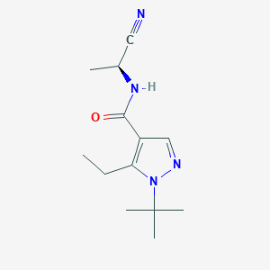 1-Tert-butyl-N-[(1S)-1-cyanoethyl]-5-ethylpyrazole-4-carboxamide