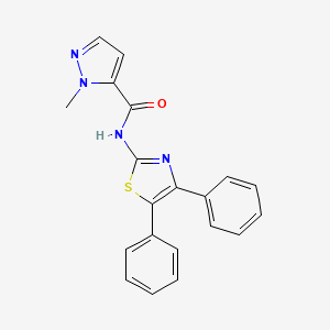 N-(4,5-diphenylthiazol-2-yl)-1-methyl-1H-pyrazole-5-carboxamide