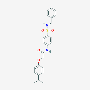N-(4-{[benzyl(methyl)amino]sulfonyl}phenyl)-2-(4-isopropylphenoxy)acetamide