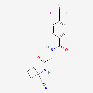 N-(1-cyanocyclobutyl)-2-{[4-(trifluoromethyl)phenyl]formamido}acetamide