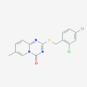 2-[(2,4-Dichlorophenyl)methylsulfanyl]-7-methylpyrido[1,2-a][1,3,5]triazin-4-one