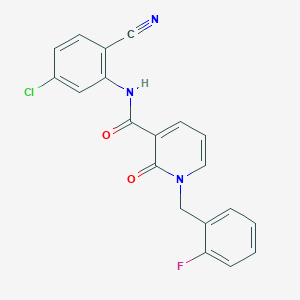 N-(5-chloro-2-cyanophenyl)-1-(2-fluorobenzyl)-2-oxo-1,2-dihydropyridine-3-carboxamide
