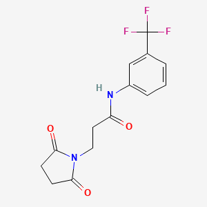 3-(2,5-dioxopyrrolidin-1-yl)-N-[3-(trifluoromethyl)phenyl]propanamide