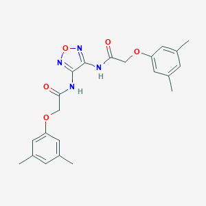 molecular formula C22H24N4O5 B250157 N,N'-1,2,5-oxadiazole-3,4-diylbis[2-(3,5-dimethylphenoxy)acetamide] 