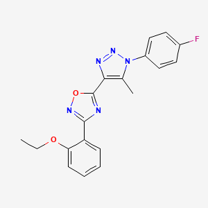 3-(2-ethoxyphenyl)-5-(1-(4-fluorophenyl)-5-methyl-1H-1,2,3-triazol-4-yl)-1,2,4-oxadiazole