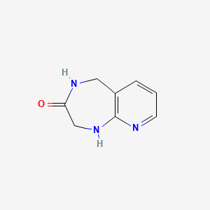 molecular formula C8H9N3O B2501581 1H,2H,3H,4H,5H-吡啶并[2,3-e][1,4]二氮杂卓-3-酮 CAS No. 894852-27-8