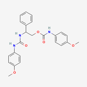 2-{[(4-methoxyanilino)carbonyl]amino}-2-phenylethyl N-(4-methoxyphenyl)carbamate