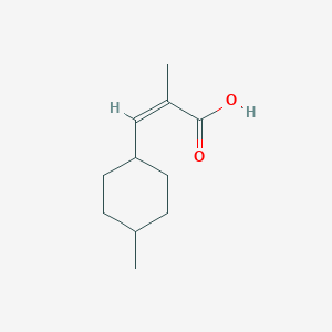 molecular formula C11H18O2 B2501597 (Z)-2-甲基-3-(4-甲基环己基)丙-2-烯酸 CAS No. 1563780-93-7