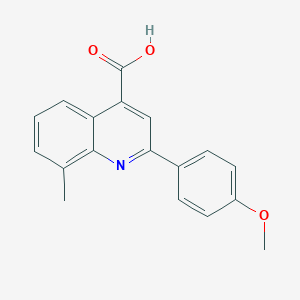 B025016 2-(4-Methoxyphenyl)-8-methylquinoline-4-carboxylic acid CAS No. 107027-47-4
