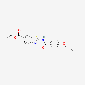 Ethyl 2-(4-butoxybenzamido)benzo[d]thiazole-6-carboxylate