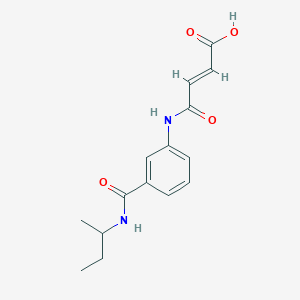 molecular formula C15H18N2O4 B2501628 (E)-4-{3-[(Sec-butylamino)carbonyl]anilino}-4-oxo-2-butenoic acid CAS No. 940498-87-3
