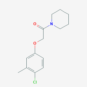 molecular formula C14H18ClNO2 B250163 1-[(4-Chloro-3-methylphenoxy)acetyl]piperidine 