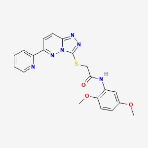 molecular formula C20H18N6O3S B2501631 N-(2,5-dimethoxyphenyl)-2-((6-(pyridin-2-yl)-[1,2,4]triazolo[4,3-b]pyridazin-3-yl)thio)acetamide CAS No. 894053-94-2