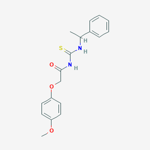 N-[(4-methoxyphenoxy)acetyl]-N'-(1-phenylethyl)thiourea