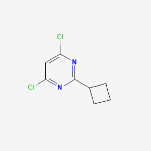 molecular formula C8H8Cl2N2 B2501640 4,6-Dichloro-2-cyclobutylpyrimidine CAS No. 1353856-95-7