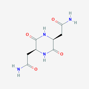 2,2'-((2S,5S)-3,6-Dioxopiperazine-2,5-diyl)diacetamide