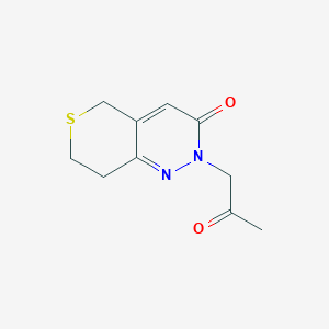 2-(2-oxopropyl)-2H,3H,5H,7H,8H-thiopyrano[4,3-c]pyridazin-3-one