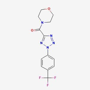molecular formula C13H12F3N5O2 B2501670 morpholino(2-(4-(trifluoromethyl)phenyl)-2H-tetrazol-5-yl)methanone CAS No. 1396880-93-5