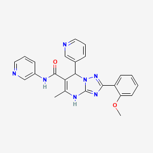 2-(2-methoxyphenyl)-5-methyl-N,7-di(pyridin-3-yl)-4,7-dihydro-[1,2,4]triazolo[1,5-a]pyrimidine-6-carboxamide