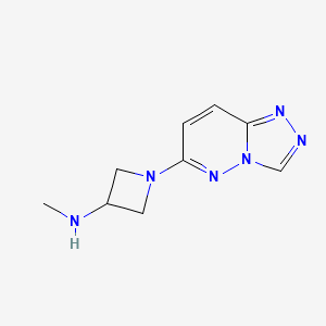 molecular formula C9H12N6 B2501686 N-Methyl-1-([1,2,4]triazolo[4,3-b]pyridazin-6-yl)azetidin-3-amine CAS No. 2300104-05-4