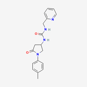 1-(5-Oxo-1-(p-tolyl)pyrrolidin-3-yl)-3-(pyridin-2-ylmethyl)urea