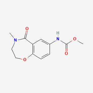Methyl (4-methyl-5-oxo-2,3,4,5-tetrahydrobenzo[f][1,4]oxazepin-7-yl)carbamate