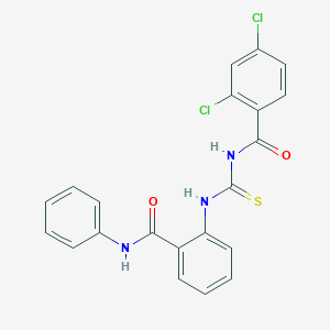 2,4-dichloro-N-{[2-(phenylcarbamoyl)phenyl]carbamothioyl}benzamide