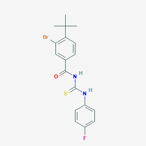 molecular formula C18H18BrFN2OS B250172 3-bromo-4-tert-butyl-N-[(4-fluorophenyl)carbamothioyl]benzamide 