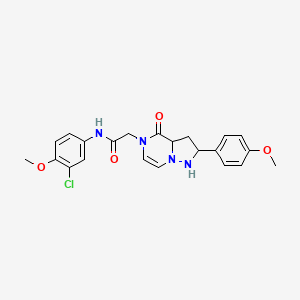 N-(3-chloro-4-methoxyphenyl)-2-[2-(4-methoxyphenyl)-4-oxo-4H,5H-pyrazolo[1,5-a]pyrazin-5-yl]acetamide