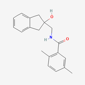 molecular formula C19H21NO2 B2501723 N-((2-hydroxy-2,3-dihydro-1H-inden-2-yl)methyl)-2,5-dimethylbenzamide CAS No. 2034527-39-2