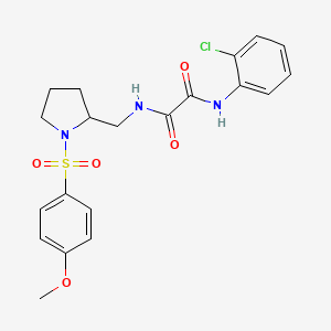 N1-(2-chlorophenyl)-N2-((1-((4-methoxyphenyl)sulfonyl)pyrrolidin-2-yl)methyl)oxalamide